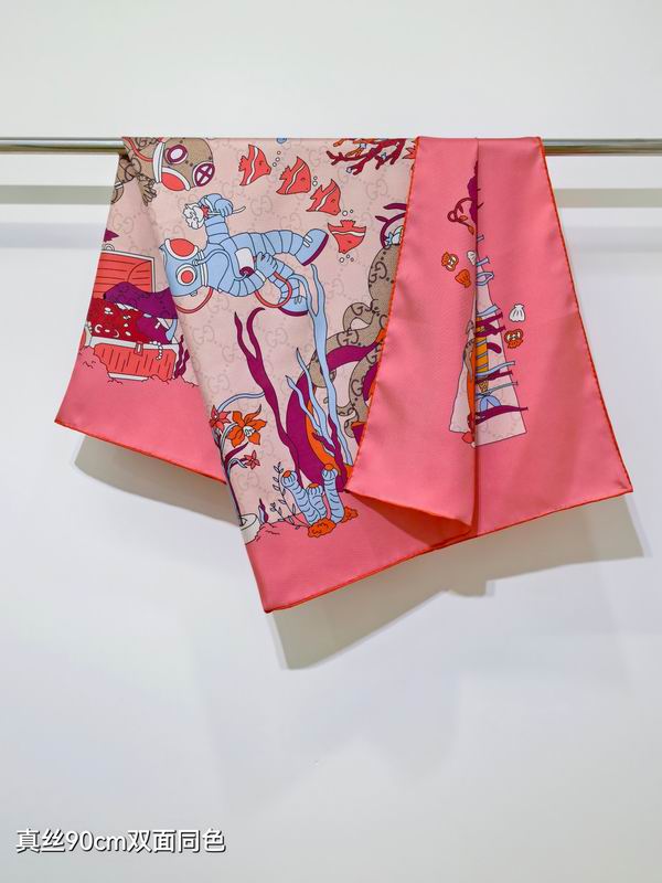 Gucci Silk Scarf 90X90cm E041852